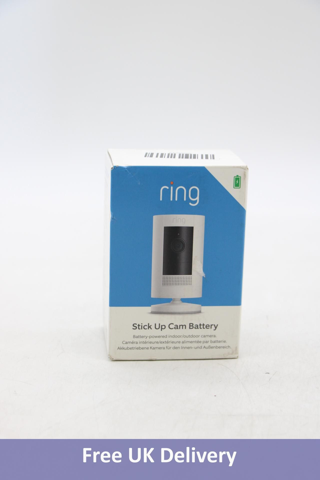 Ring Stick Up Battery Camera. Used, Not tested