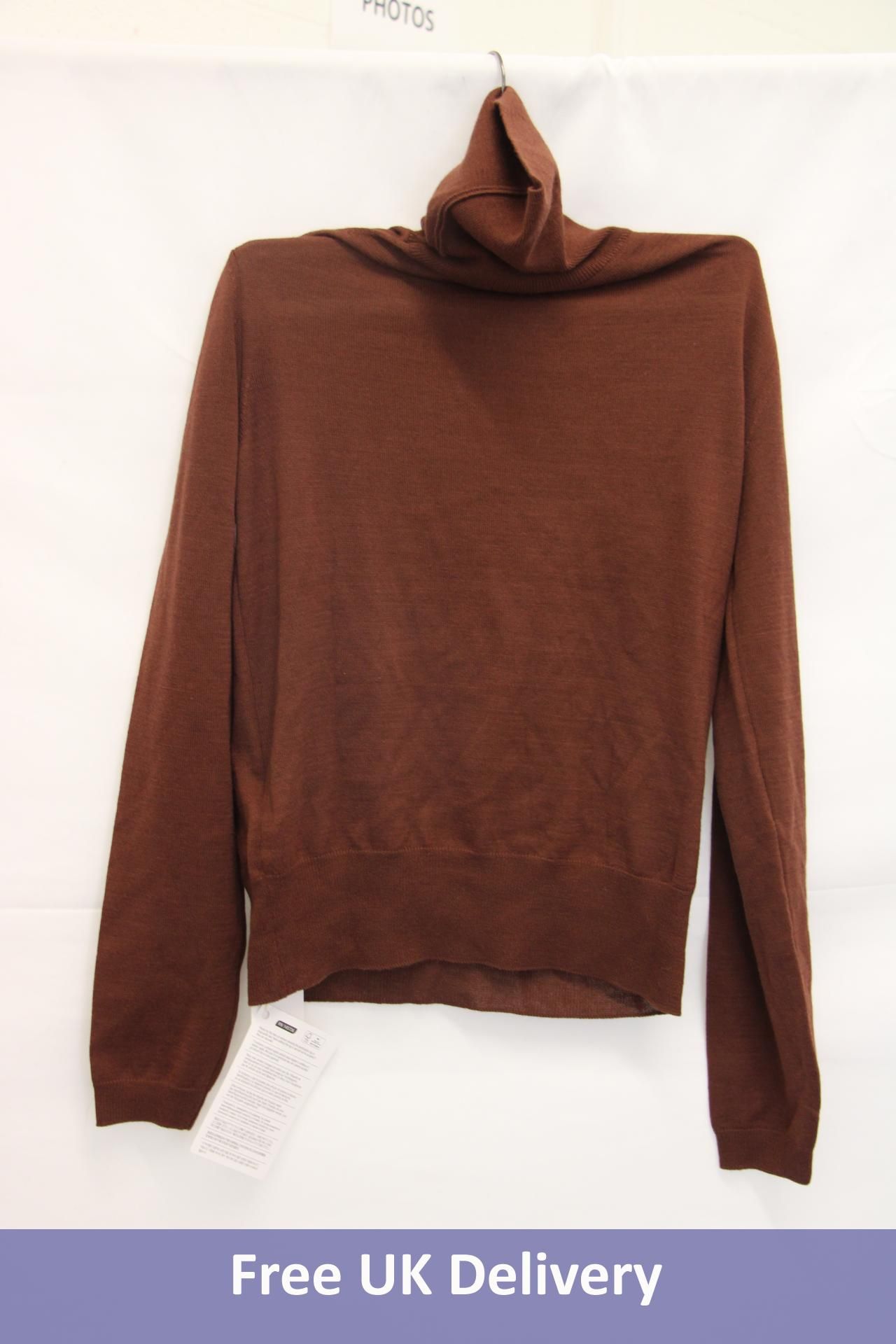 Le 17 Septembre Turtle Neck Jumper, Brown, Size 36