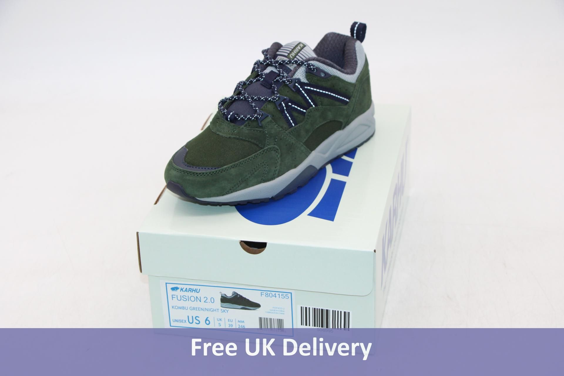 Karhu Fusion 2.0 Trainers, Kombu Green/Night Sky, UK 10