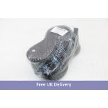 Three Pairs Safety Trainers, Black/Silver, UK 9