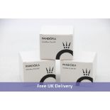 Three Pandora Jewellery Care Kits, White