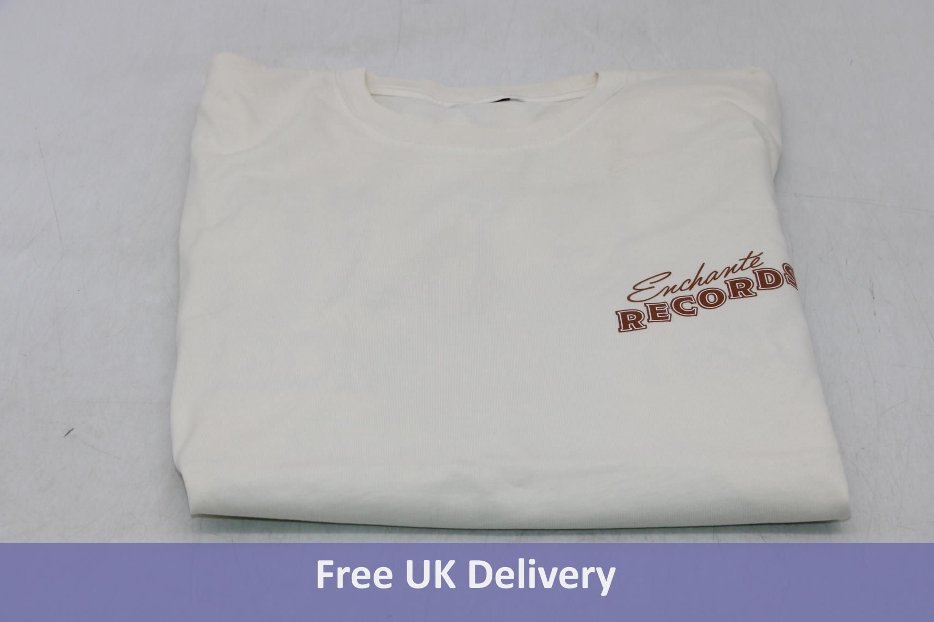 Enchante Records Big Ric and The Goody Two Shoes T-Shirt, Cream, Small