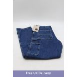 Carhartt WIP Single Knee Jeans, Blue Stone Wash, W32/L32