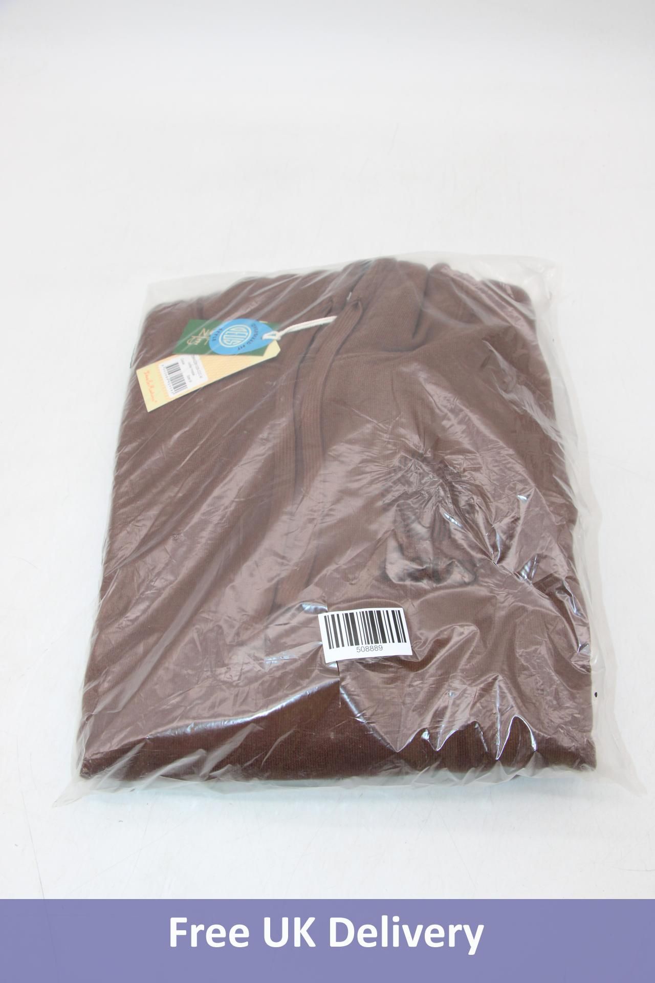 Deus Oversized Vortex Hoodie, Cocoa, Size M