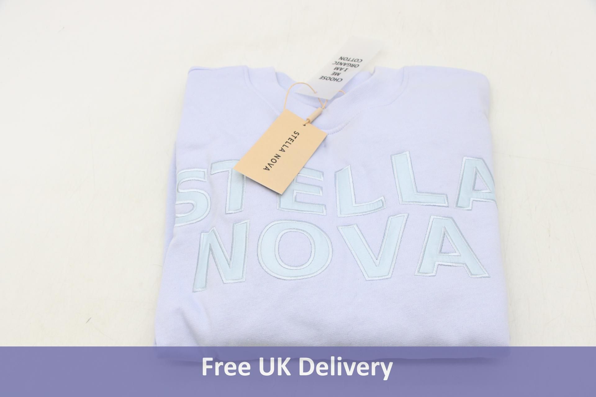 Stella Nova Casual Logo SweatShirt, Soft Sky, Size S