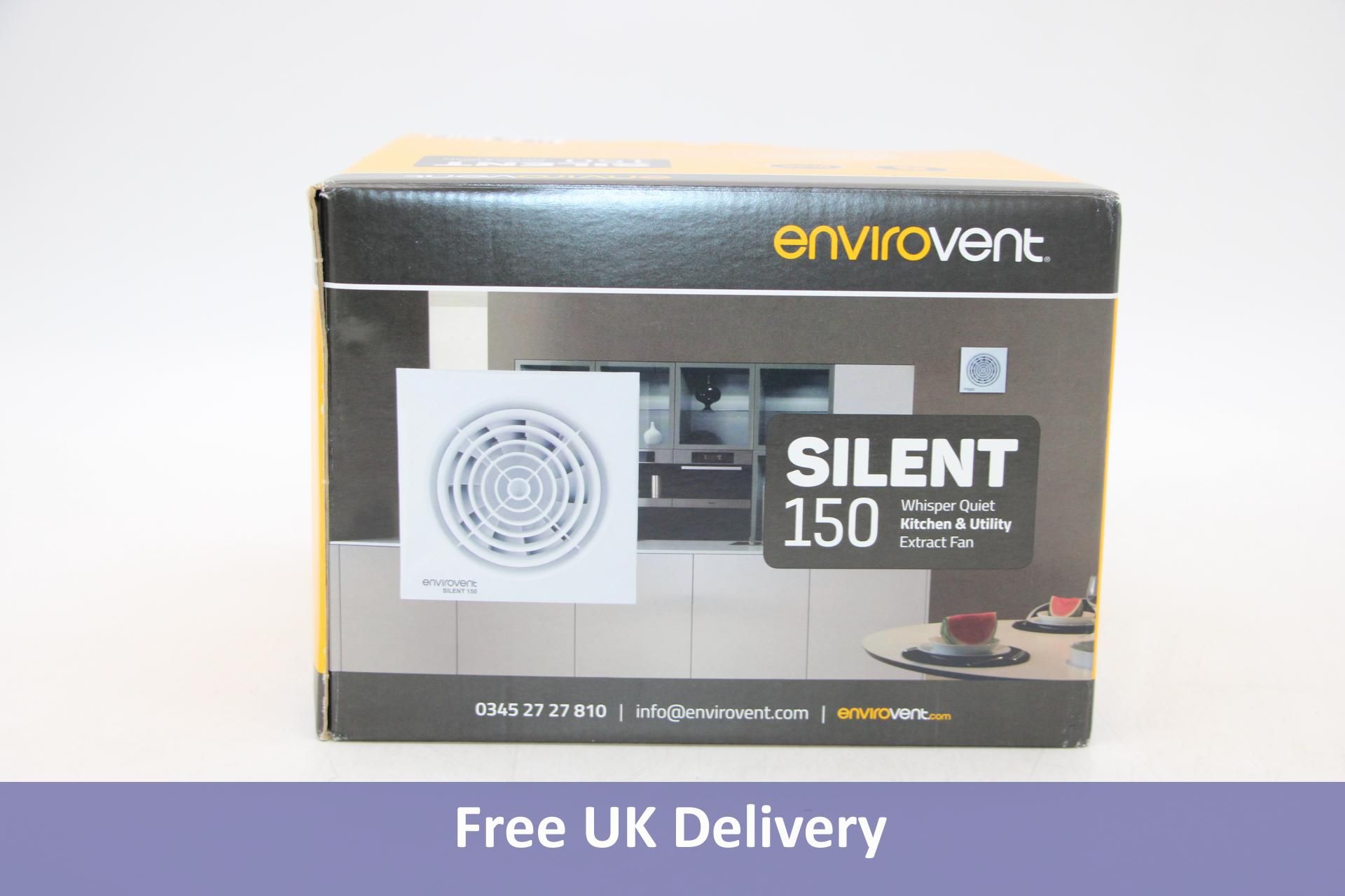 Envirovent Silent 150 Kitchen & Utility Extract Fan, White
