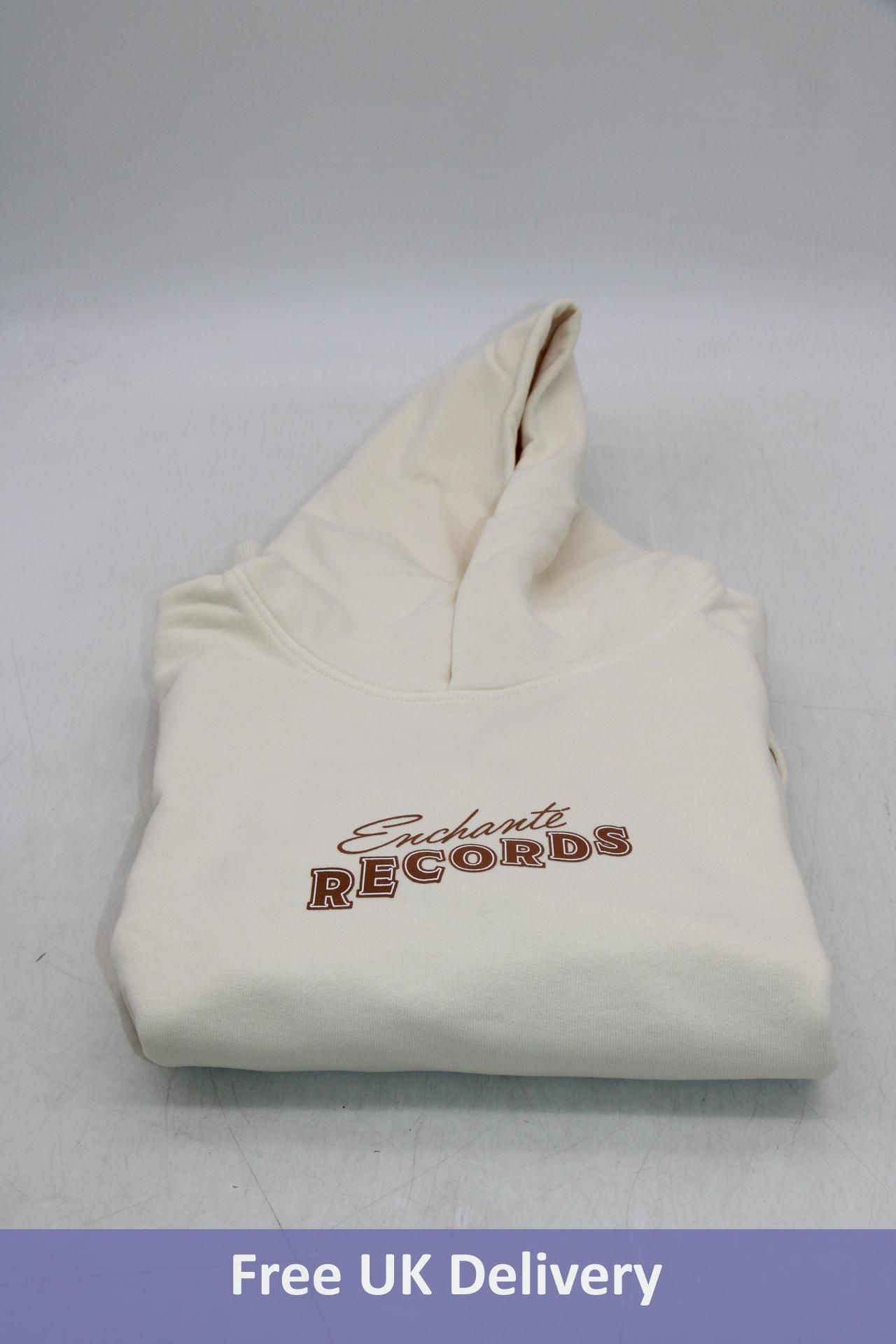 Enchante Records Big Ric and The Goody Two Shoes Hooded Sweater, Cream, Small
