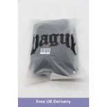 Vague Zip Up Hoodie, Black, Size XL