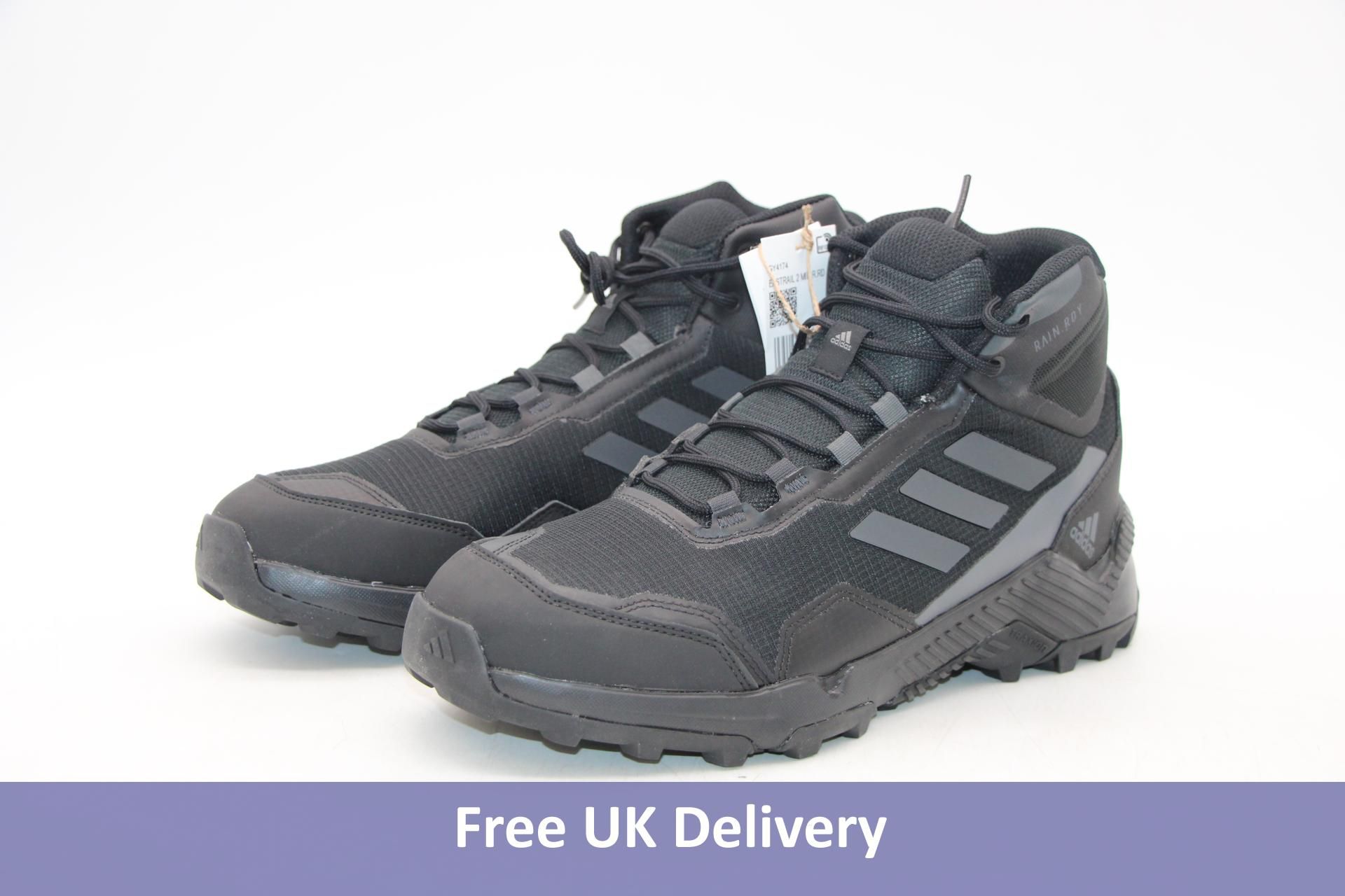 Adidas Men's Eastrail 2.0 Mid Hiking Shoes, Black, UK 10.5, No Box