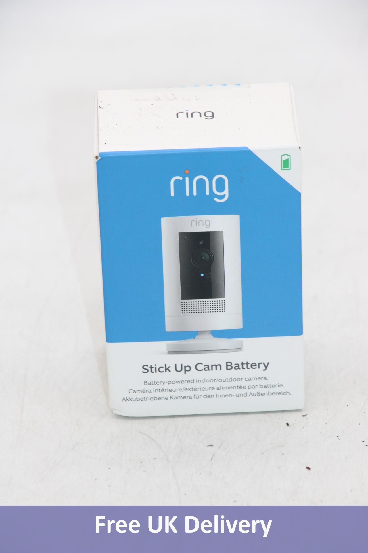 Ring Stick Up Battery Camera. Used, Not tested