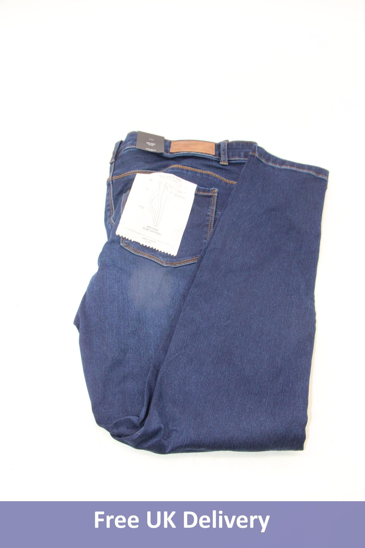 VM Seven Normal Waist Slim Fit Jeans, Blue, Size X-Large