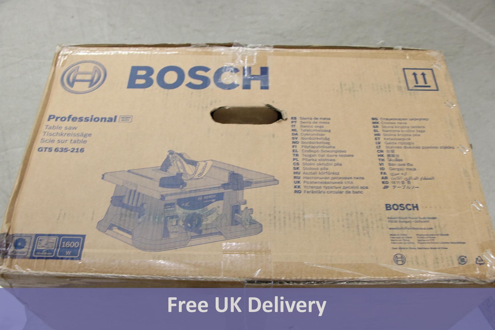 Bosch GTS 635-216 Heavy Duty Professional Table Saw