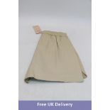 Stella Nova Mid Rise Shorts Wide Leg, Sand White, Size 36