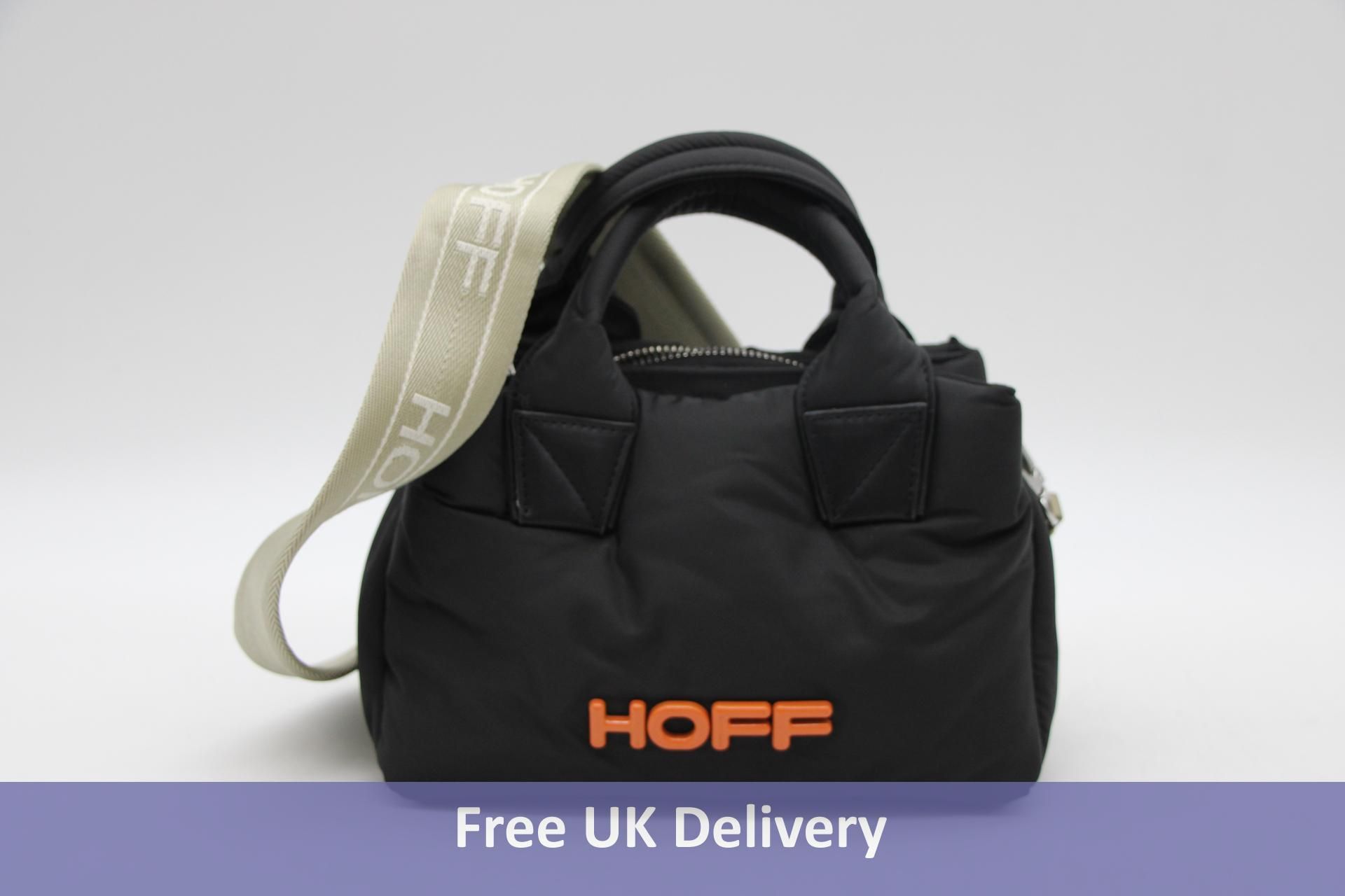 Hoff Quilted Nylon Mini Shoulder Bag, Black