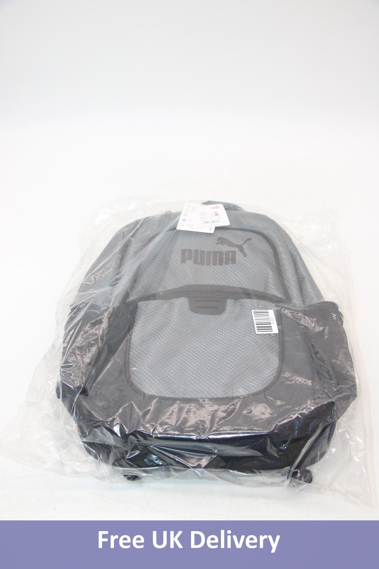 Puma Challenger Fully Padded, 15” Laptop Pocket Backpack, Dark Grey, One Size