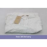 Stella Nova Crisp Delicate Embroidered Cotton Shirt, White, Size 36