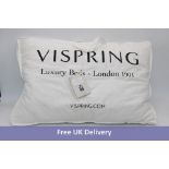 Vispring Adjustable Wool Pillow, 74 x 48cm, White, Storage Case Dirty