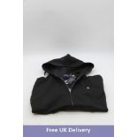 Ralph Lauren Double Knit Tech Fleece Full Zip Hoodie, Black, Size M