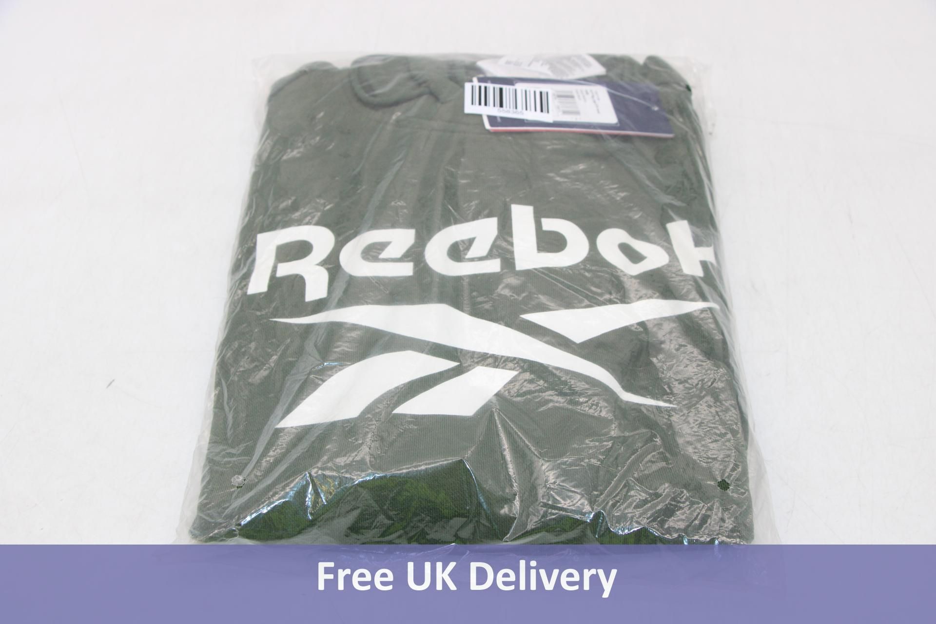 Reebok Big Logo Hoodie, Green, UK M