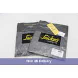 Two Snickers 2590 Logo T-Shirts, Black, Size M/M