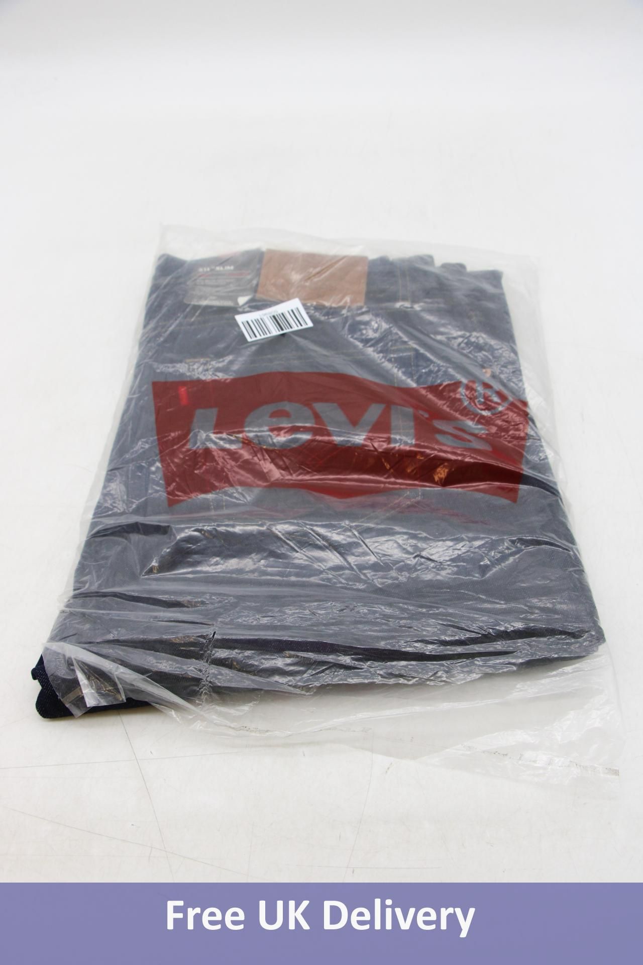 Levi 511 Slim Stretch Jeans, Dark Blue, W38/L32
