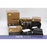 Twelve Nikon/Nikkor Camera and Optics items to include 1x AFS70-200 Lens, 1x AFS24-70 Lens, 1x AFS80