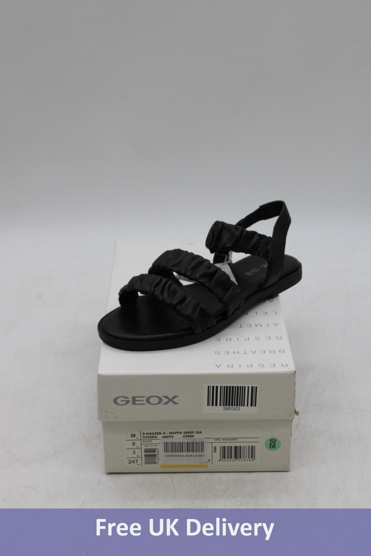 Geox Women's D Naileen Sandals, D25SDA, C9999, Black, UK 5