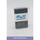 FLX Yoga Block, Grey, Set of 8