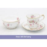 Eight Pieces of Paragon & Royal Albert Victoriana Rose Crockery to include 5x Deep Tea Saucers, 1x T