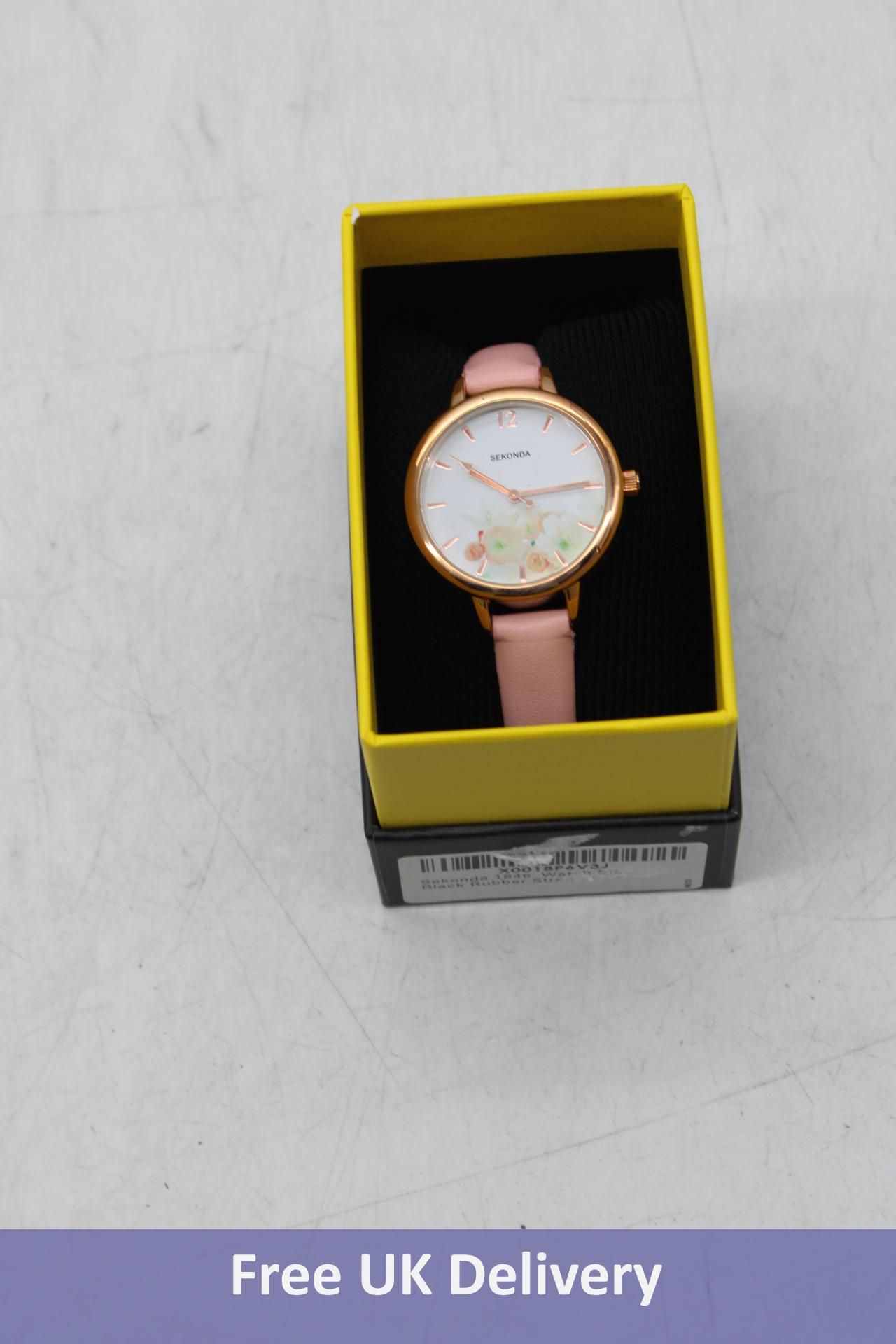 Two Sekonda Ladies Fashion Watch (2625) Round, Pink/Gold, Size 35mm and A Sekonda Classic Rose Gold