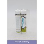 Two Tubes Momentive Silicone Rubber Adhesive Sealent, 310ml Per Tube, Expiry 29/11/2024