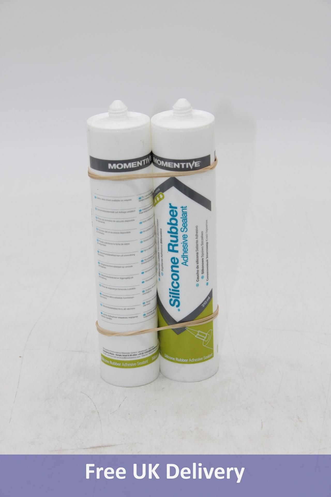 Two Tubes Momentive Silicone Rubber Adhesive Sealent, 310ml Per Tube, Expiry 29/11/2024