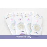 Forty Popsockets Phone Grips, Clear Glitter Silver