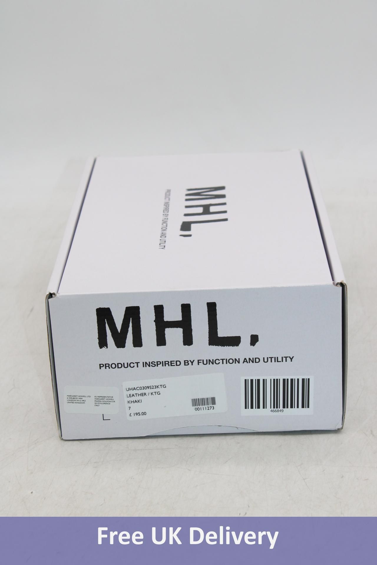 MHL Leather Sandals, Khaki KTG, Size 7