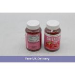 Five Bottles Mav Nutrition Collagen Gummies with Biotin, Strawberry, 60 Gummies per Bottle, Exp. 05/