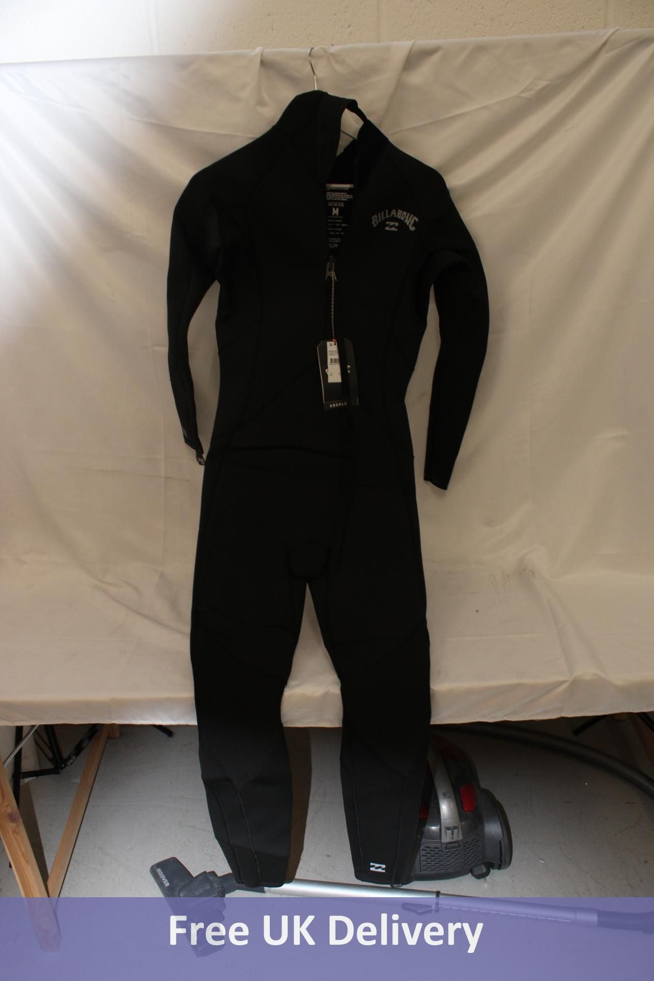 Billabong Men's Absolute 3/2mm Gbs Zip Wetsuit F43M2, Black, Size M