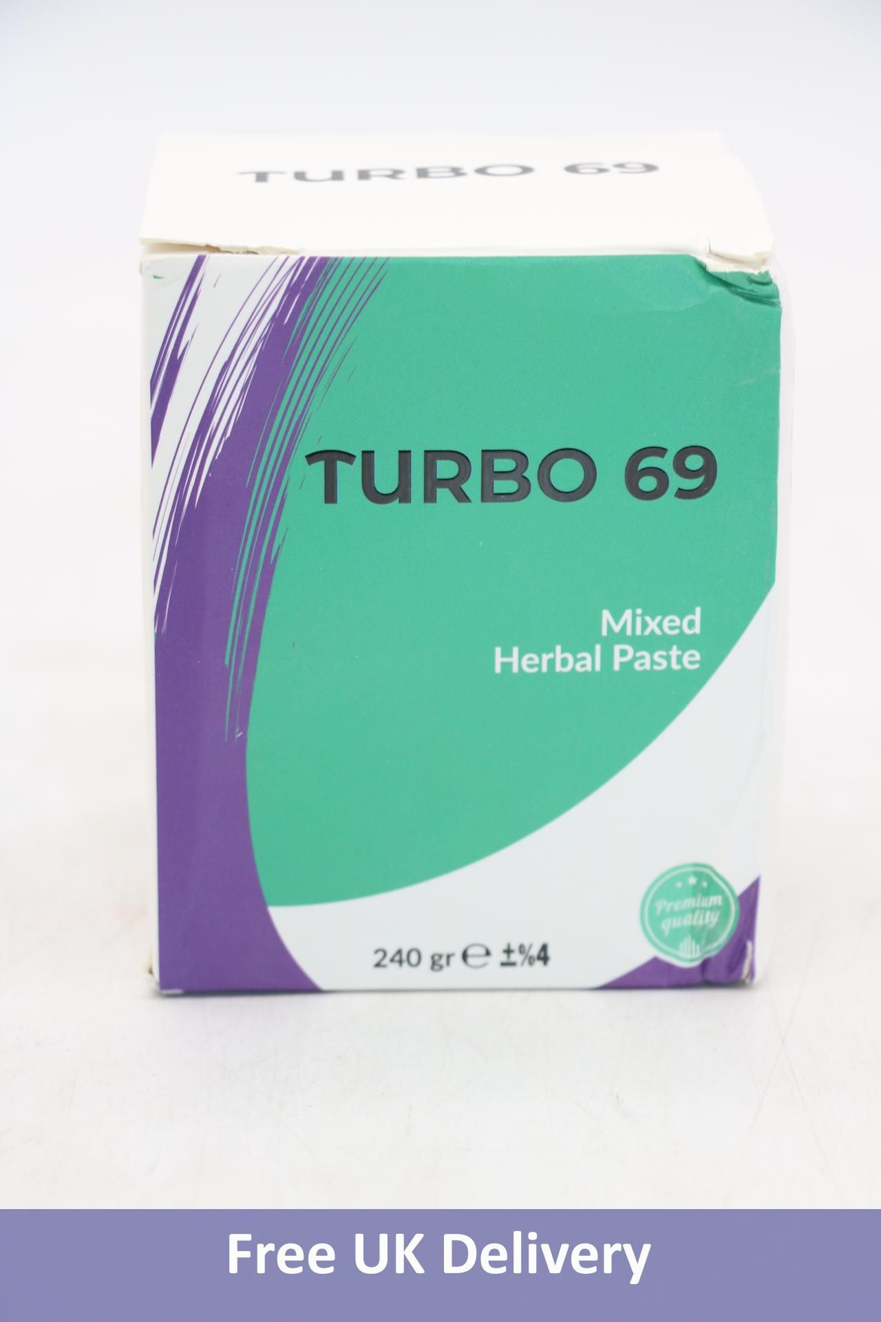 Two boxes of Turbo 69 Mixed Herbal Paste, 240g, White/Green