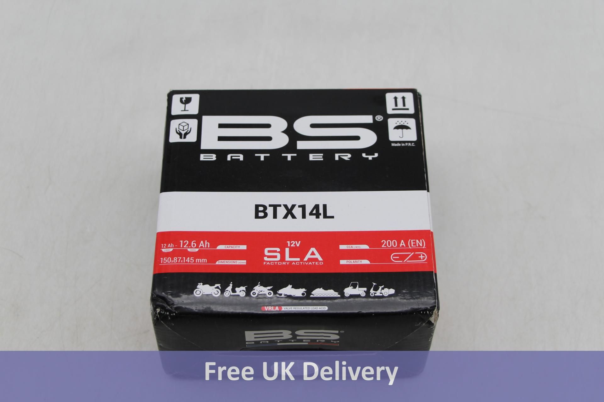 BS Batteries Motorcycle Battery - SLA Sealed Lead Acid BTX14L