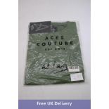 Two Aces Couture Men's Vented Raglan Half Sleeved T-Shirts, Khaki, 1x Large and 1x X-Large