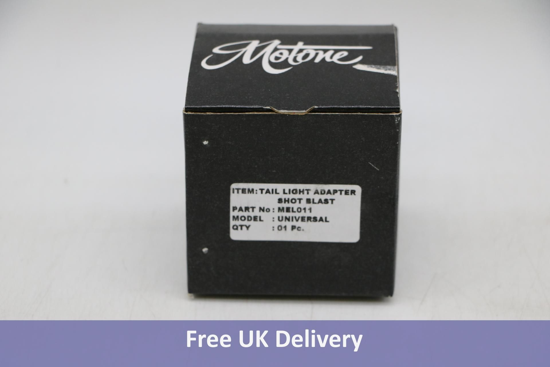 Three Motone Customs Tail Light Adapter Shot Blast Universal, MEL011