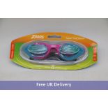 Six Zoggs Super Seal Junior Swimming Goggles, Pink/Blue