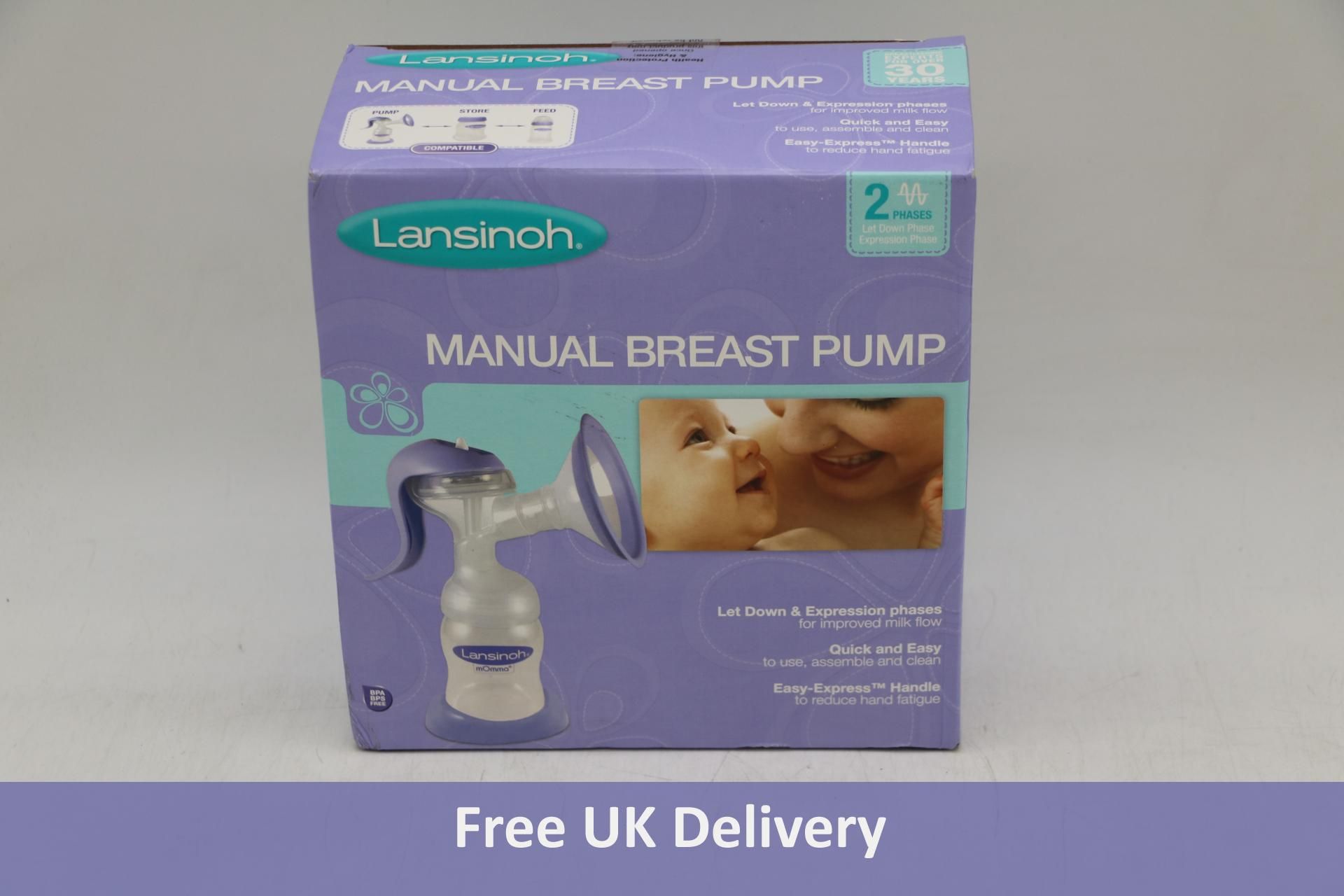 Three Lansinoh Manual Breast Pumps