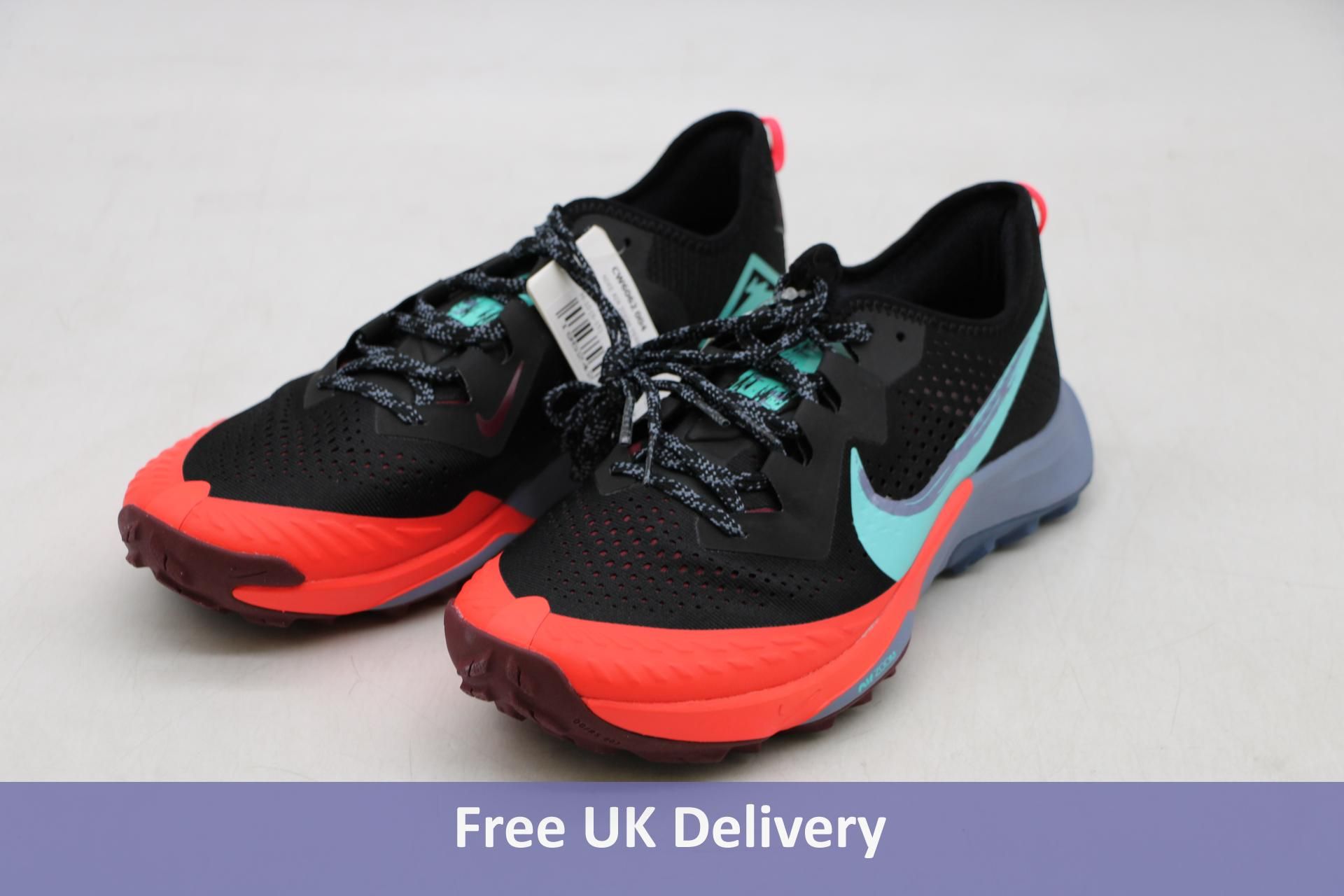 Nike Men's Air Zoom Terra Kiger 7, Black/Dynamic Turq/Dark Beetroot, UK 9. No Tag or Box, appears ne