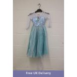 Five Elsa & Anna Girls Love Care Touch Princess Dress, Size 4-5 Years
