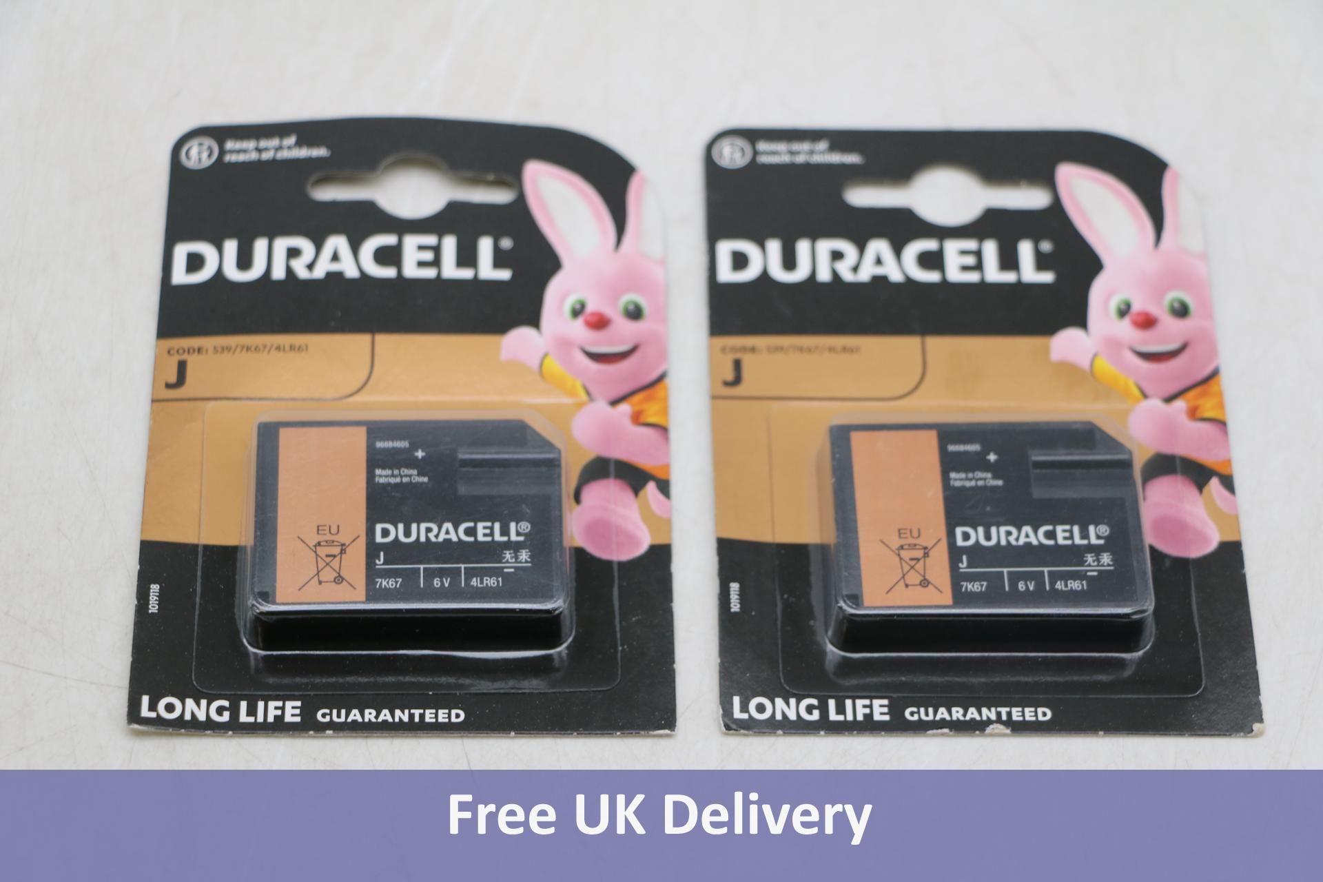 Eight Duracell 6V Flat Pack 4LR61 Alkaline Battery