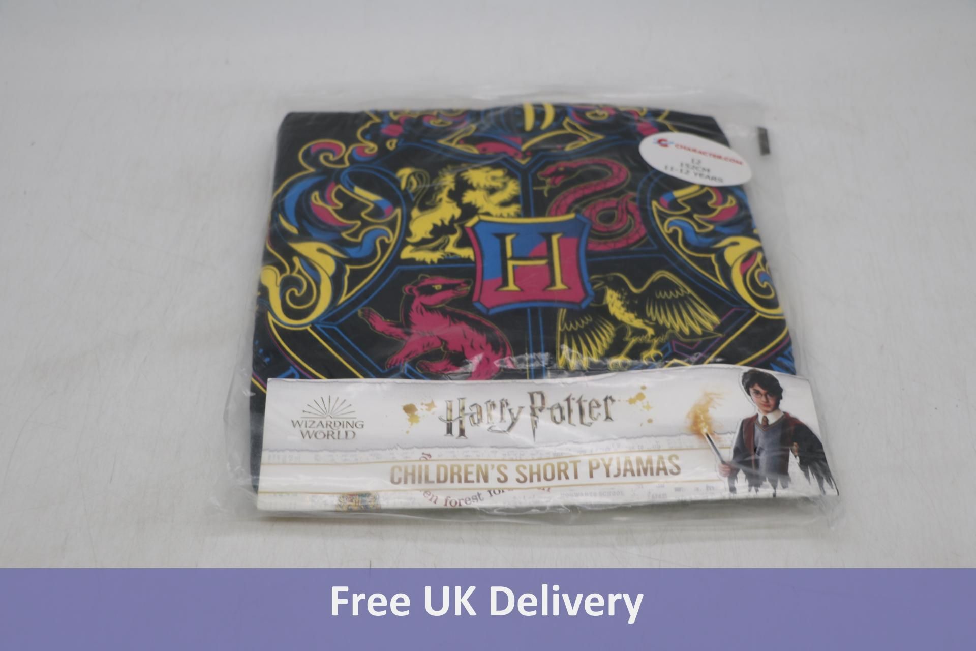 Five Harry Potter Boy's Pyjamas Sets, Black, 11-12 Years