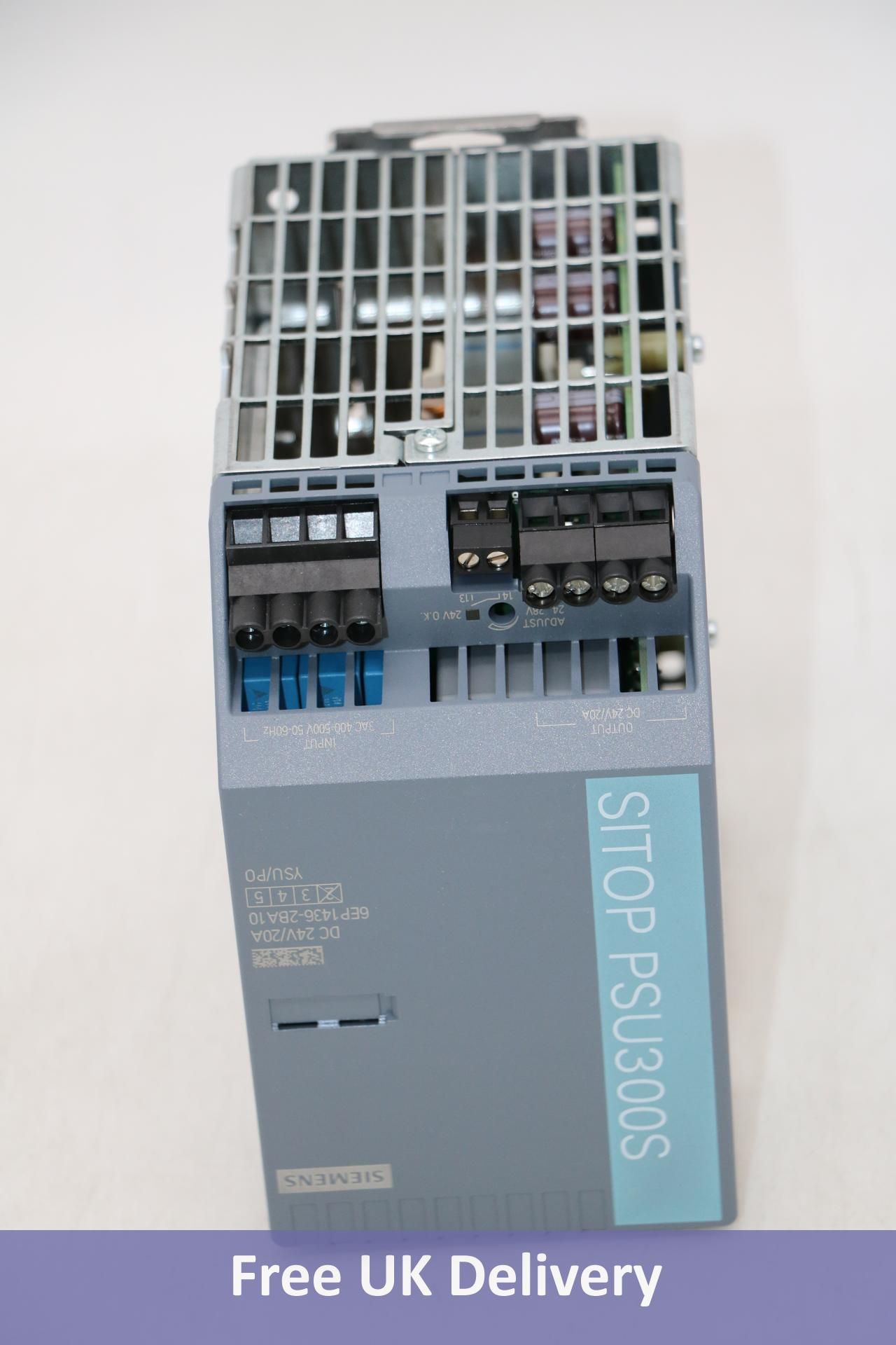 Siemens 340-550V AC Input, 24V dc dc Output, 10A Output, 240W, Rail Power Supply