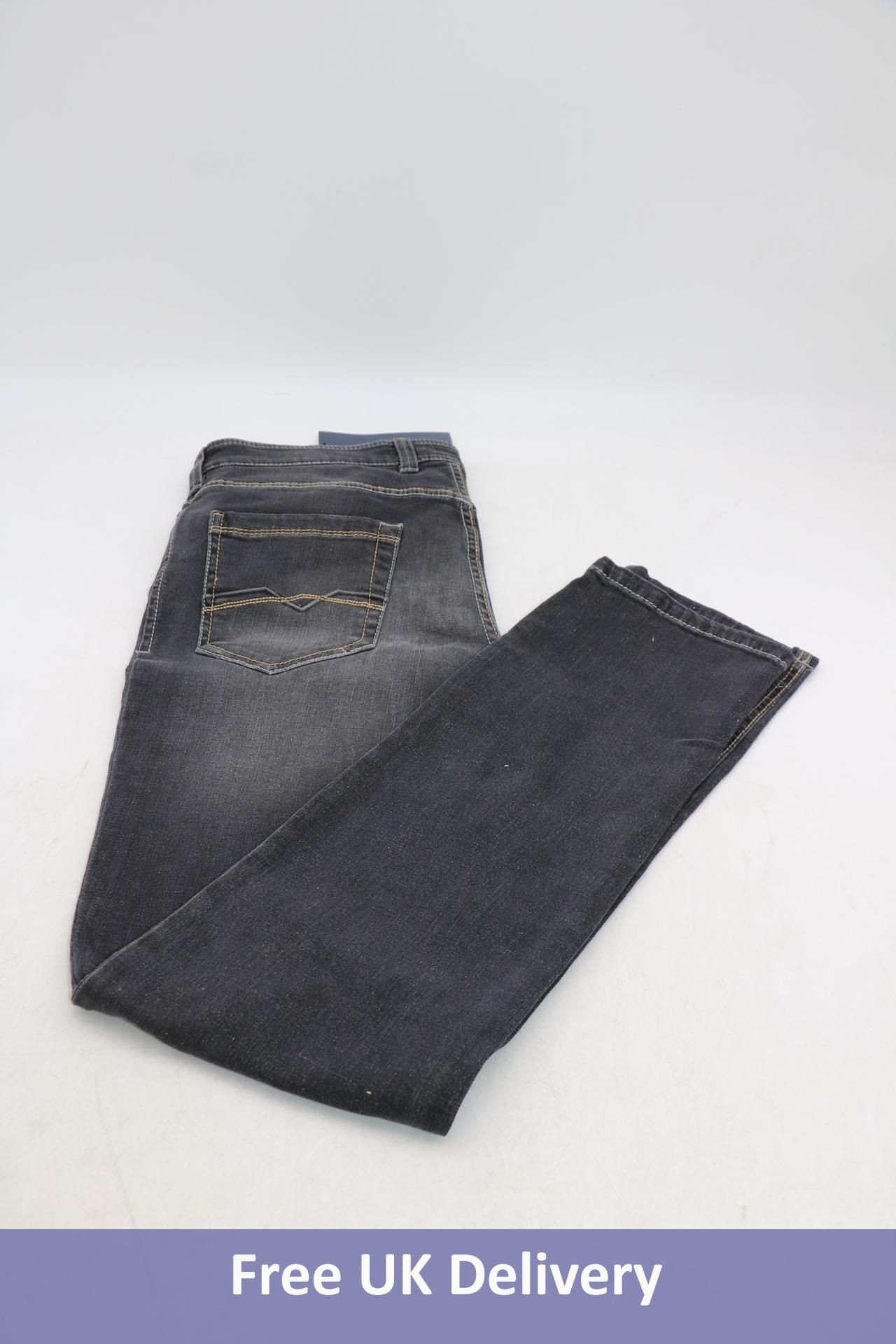 Gardeur Men's Modern Fit Straight Leg Jeans Jeans, Grey, 38W 32L