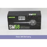 Shure Dynamic SM58-LC Vocal Handheld Microphone, Black