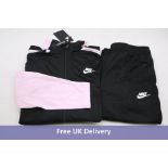 Nike Unisex Junior Tracksuit, Pink/Black, Size XL